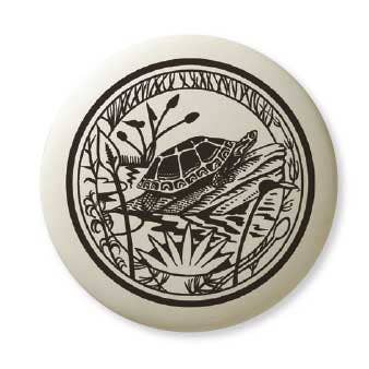 Painted Turtle Porcelain Pendant Gift Box for wholesale by Touchstone Pottery