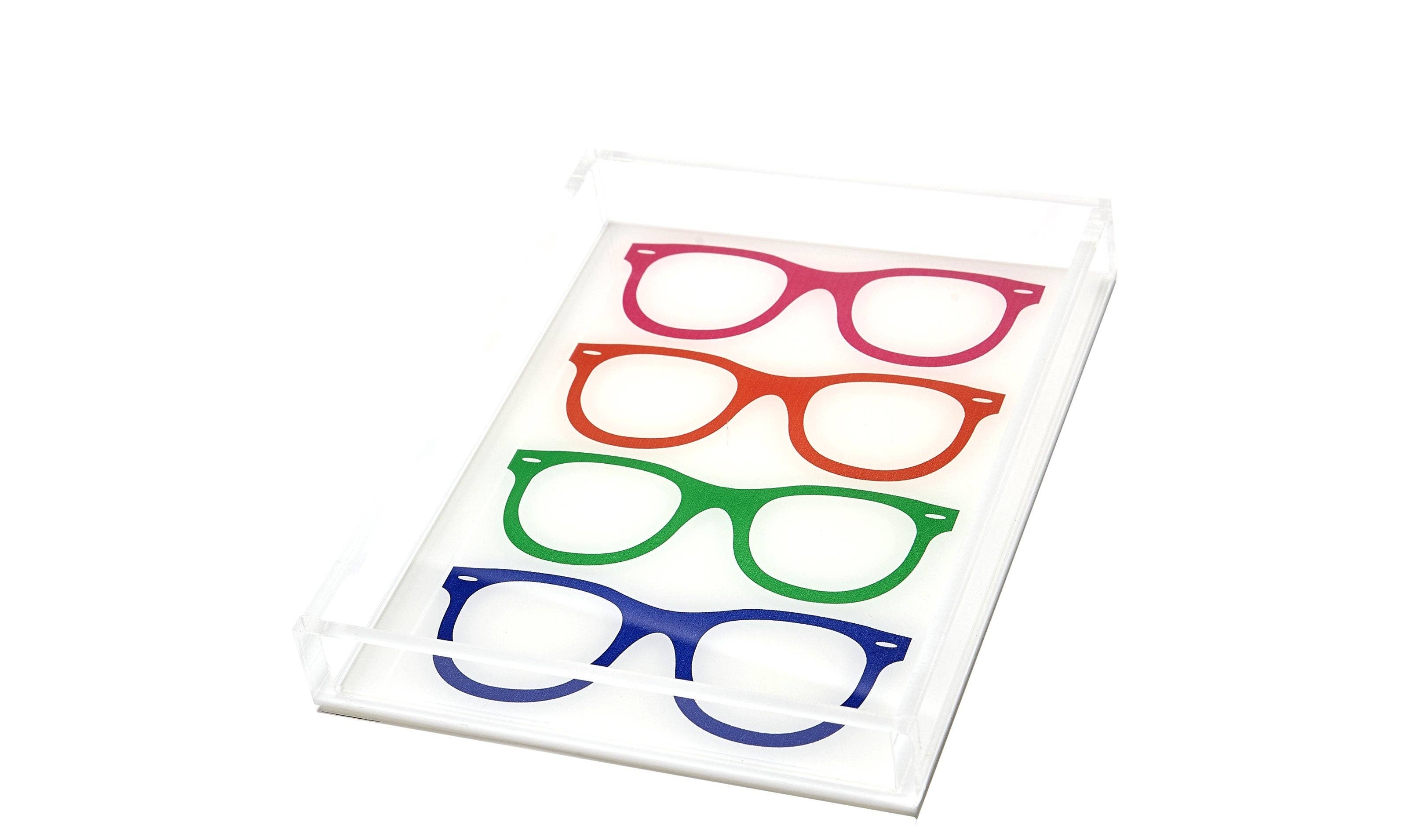 Tara Wilson Designs - Wholesale Decorative Tray - TRAY - GLASSES (MULTICOLOR)1