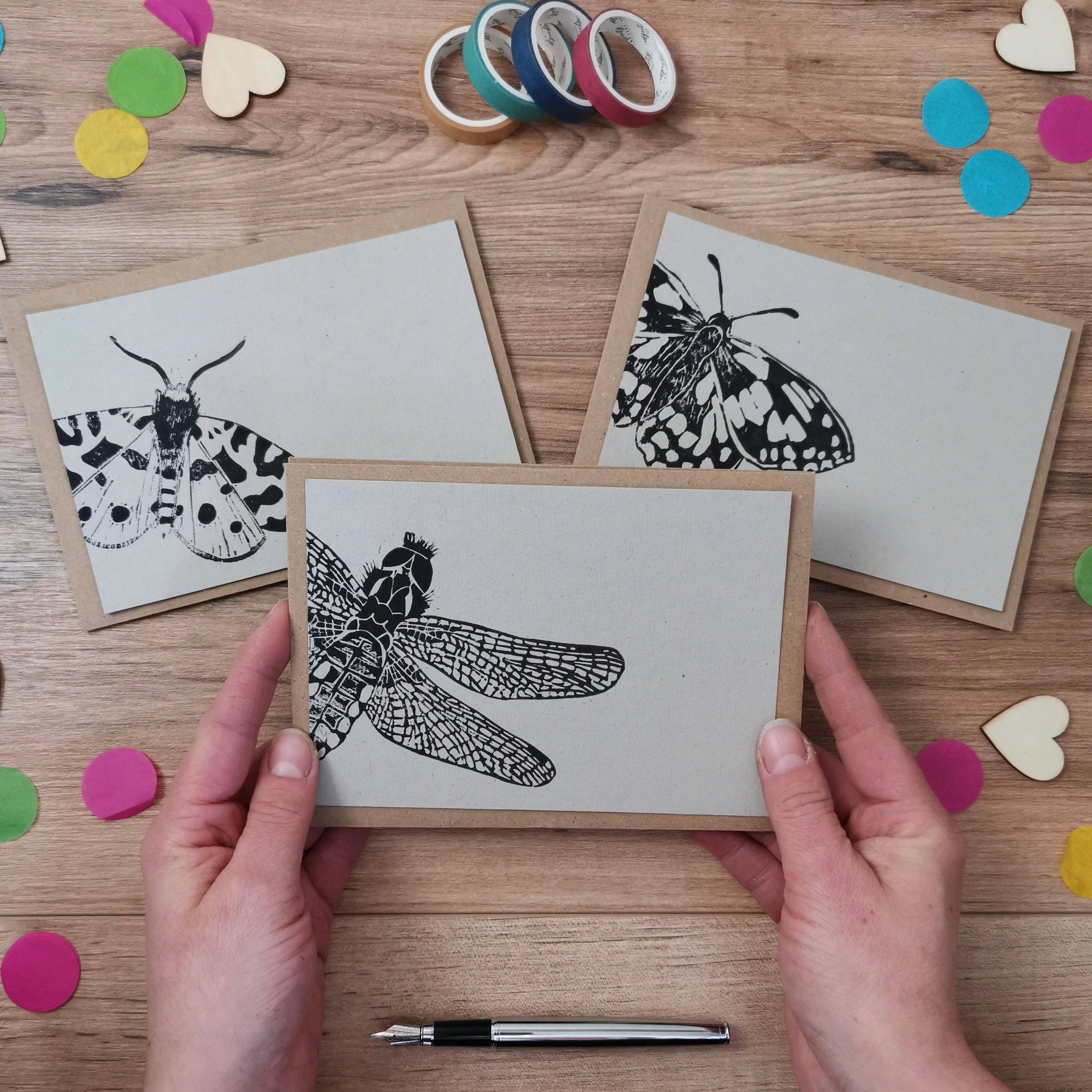Jackdaw and Bear - Wholesale Stationery/Notecard Set - Insect notecards, a6 notelets11