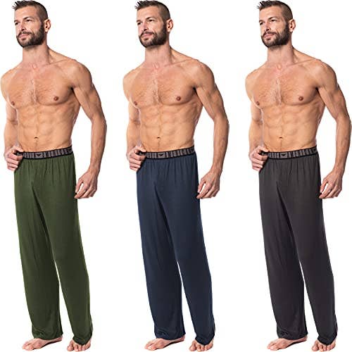 I-Wear Brands - Vendita all'ingrosso Pantaloni sportivi/da jogging loungewear - Uomo - Confezione da 3 pantaloni da salotto da uomo ultra morbidi e leggeri2