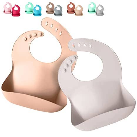 Silikon Baby haklappar - Mjuk silikon haklapp med mat Catcher för wholesale av Sperric