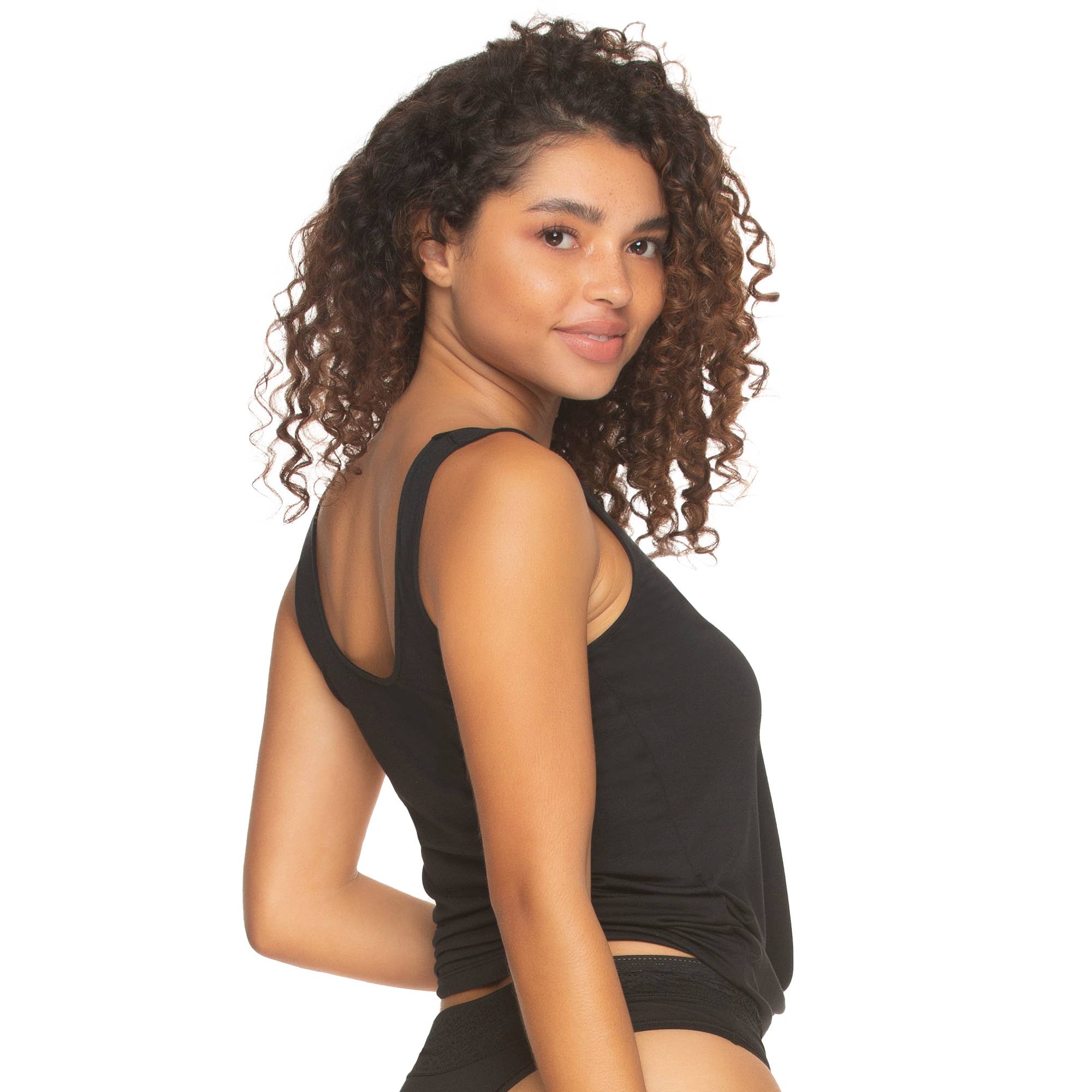 Felina - Wholesale Tank Top - Women's - Serene Modal & Lace Reversible Tank - BASIC Colors1