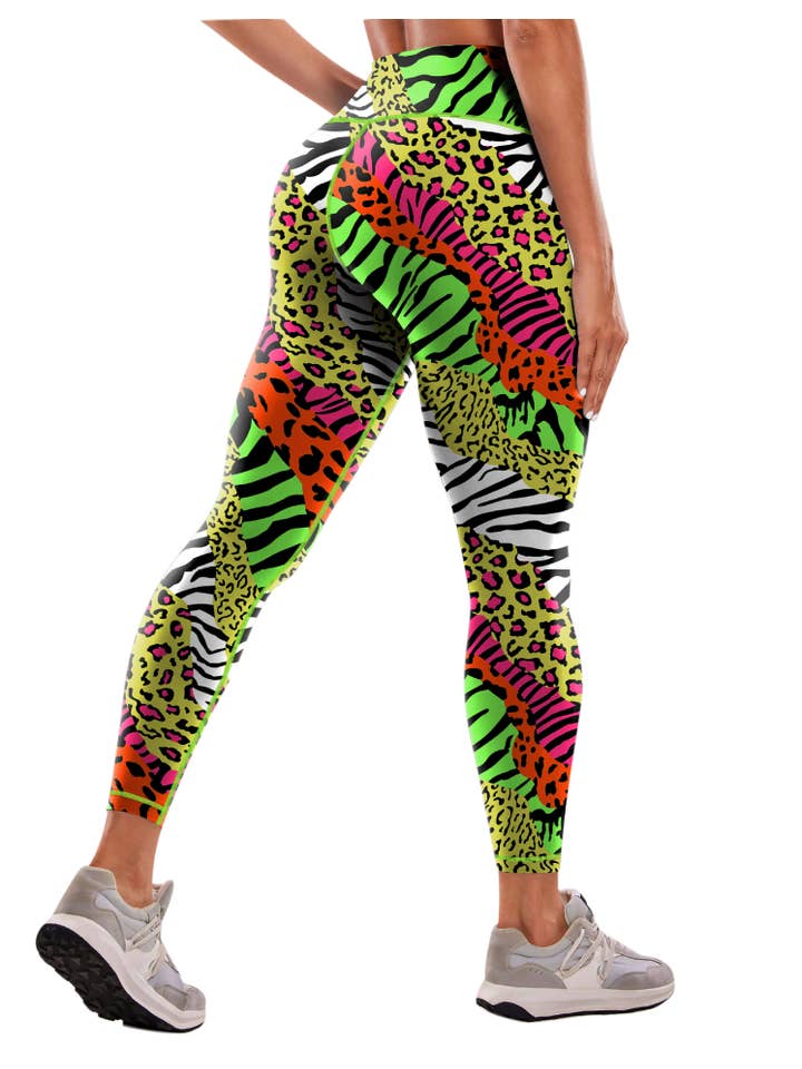 Rosa Clothing - Wholesale Athletic Pants - Women's - High-waist leopard print yoga jogger athletic leggings21