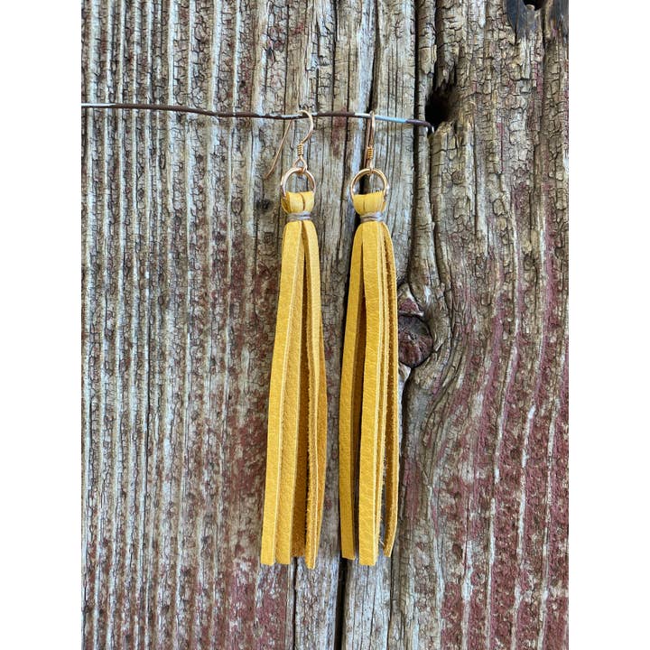 J.Forks Designs - Vendita all'ingrosso Orecchini con nappe - 14112 Orecchini in pelle con nappine7