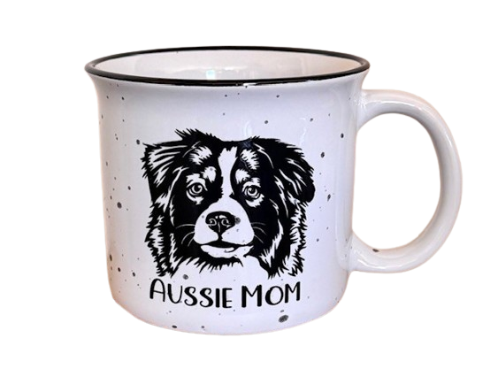 SHY Designs, LLC - Wholesale Coffee Mug - Aussie Mom Campfire Mug - Dog Mom Mug1