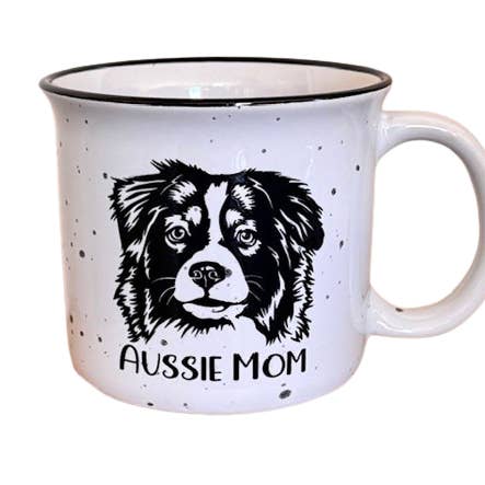 SHY Designs, LLC - Wholesale Coffee Mug - Aussie Mom Campfire Mug - Dog Mom Mug1