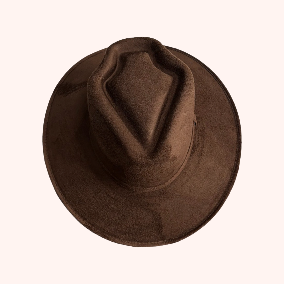 Nati Natash - Vendita all'ingrosso Fedora - Unisex - Cappello stile freccia con tesa piatta in suede vegano6