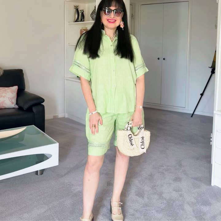 6709/6713 Menta Vera May Italiensk Linned Sæt for engroshandel hos VeraMay