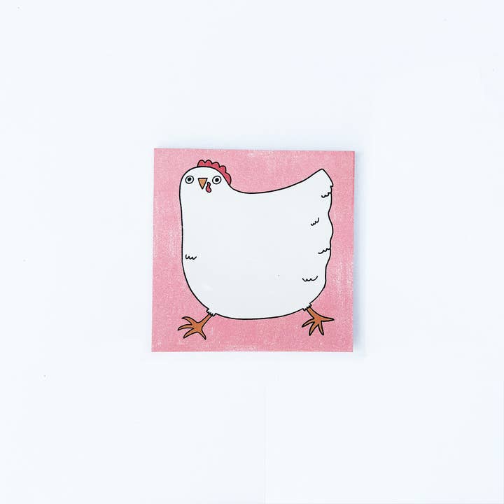 Aviate Press - Wholesale Sticky Notes - Runaway Chicken Sticky Notepad2