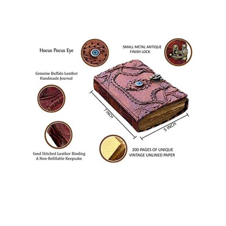 Jay mataji Handicrafts – wholesale Journal/diary – Hocus Pocus Book of Spells Vintage Leather Journal