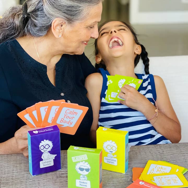Open The Joy - Wholesale Learning Cards - Kids & Baby - 4-1 Emotional Intelligence Building Cards Set3
