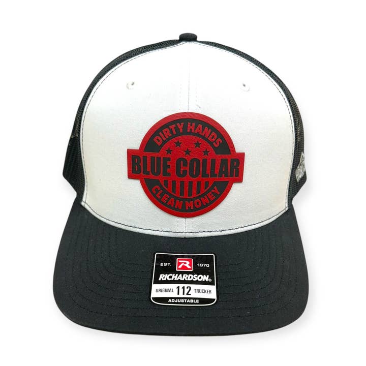 Blauwe Kraag Patch Pet - Richardson 112 voor wholesale door Horizon Hat Co.