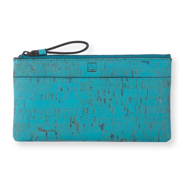 Schlanke Kim Minimal Geldbörse - Blaugrün + Schwarz für den Großhandel von Arture