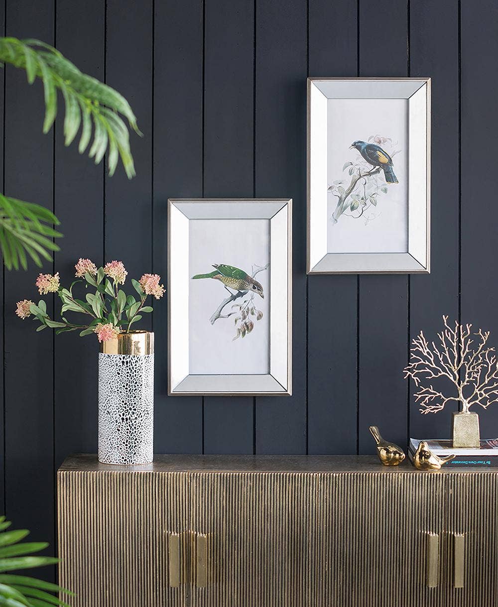 A&B Home Group Inc. - Wholesale Muurkunst set - S/2 Vogel Spiegel Frame Print10
