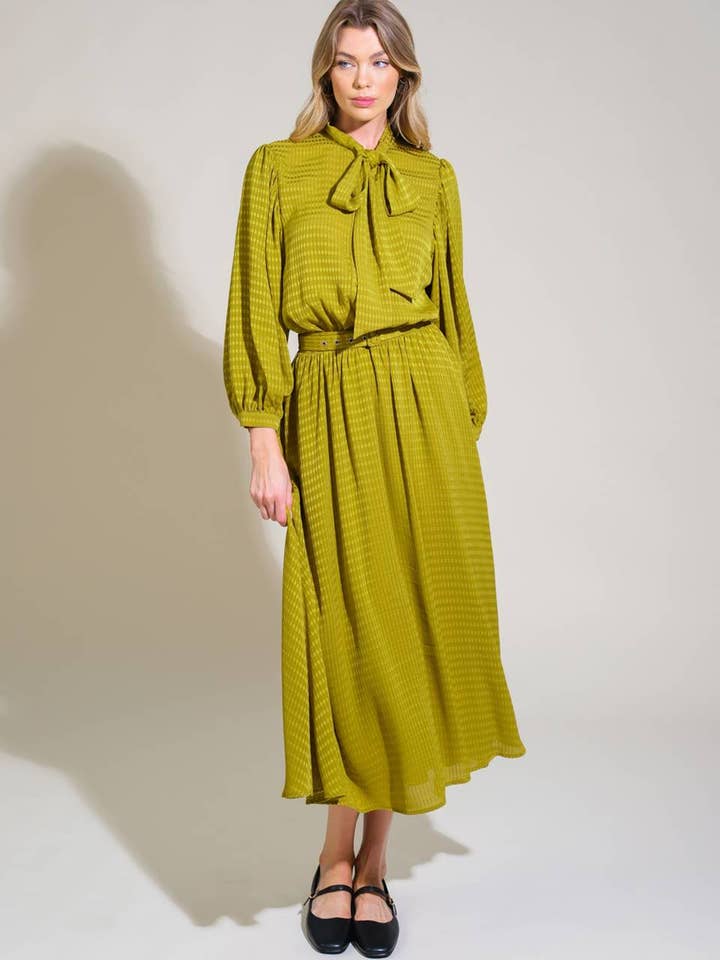 A textured woven midi dress - ID21499 for wholesale by FLYING TOMATO