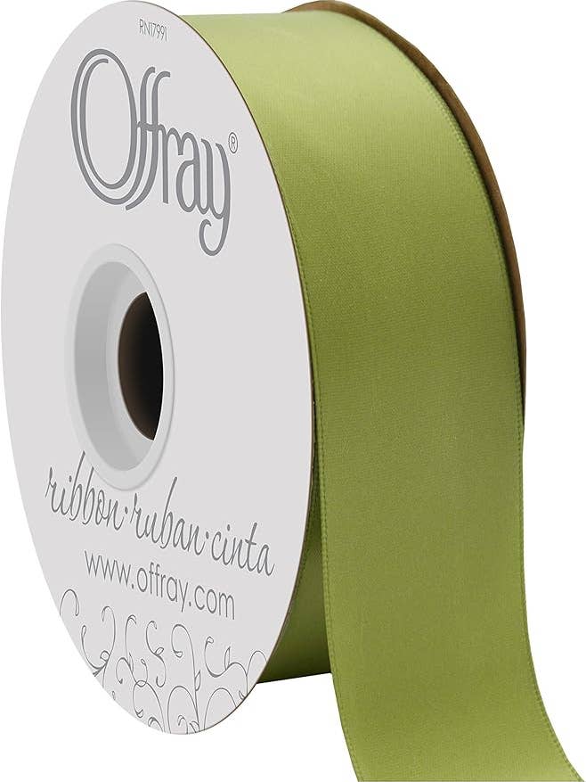 Double-Face Satin Lemon Grass 1-1/2" x 50 Yards for wholesale by Berwick Offray Ribbon