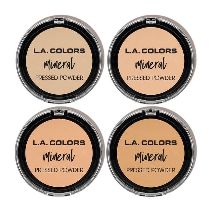 PINEAPPLE Beauty - Wholesale Makeup Setting Spray/Powder - LA Colors CAD96.1 Mineral Pressed Powder Display Set1