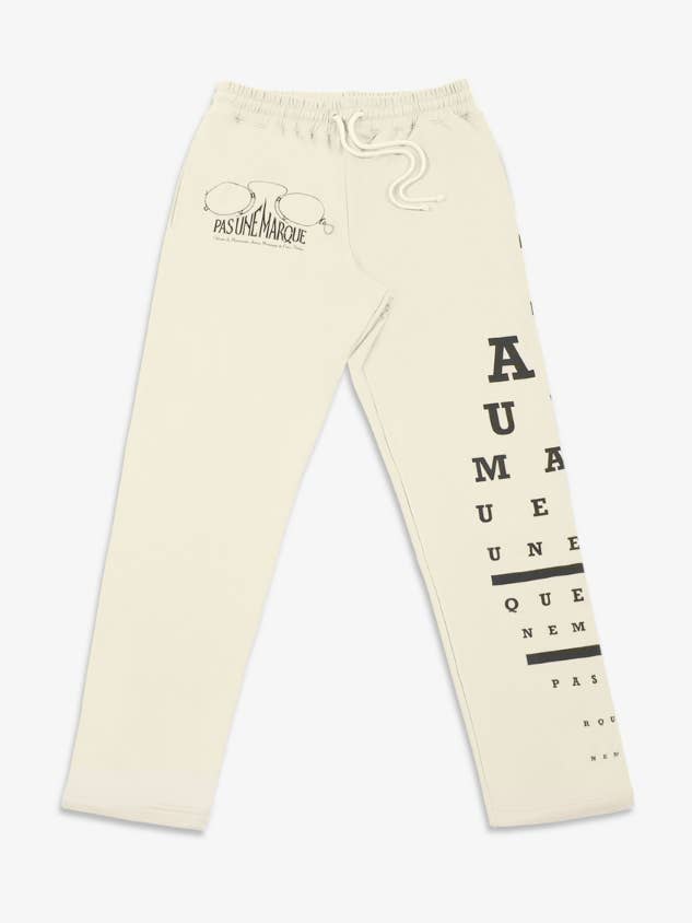 Calça de moletom Optique (bege antigo) por atacado de Pas Une Marque