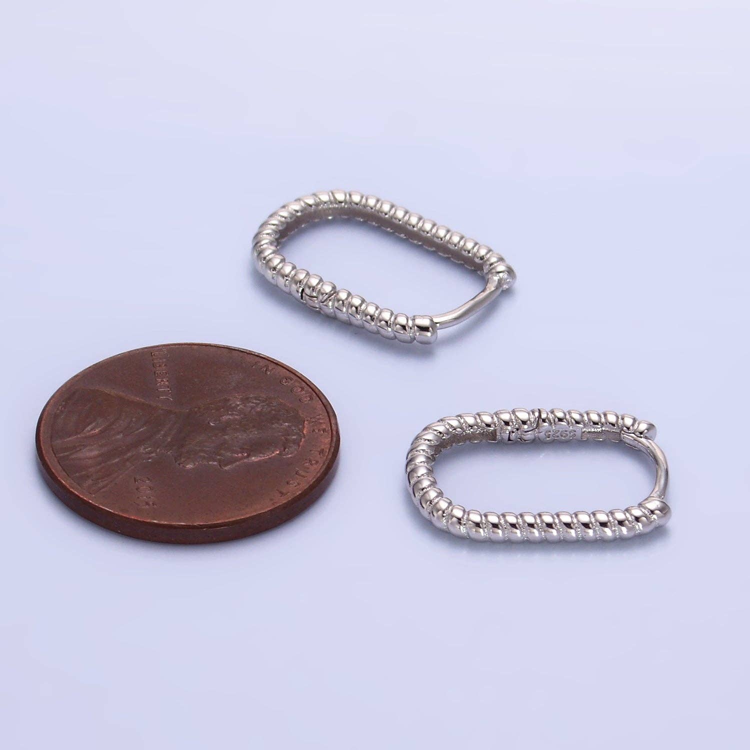 Simply Jewels - Vente Petits anneaux - Boucles d'oreilles créoles tressées en argent sterling délicates-002642