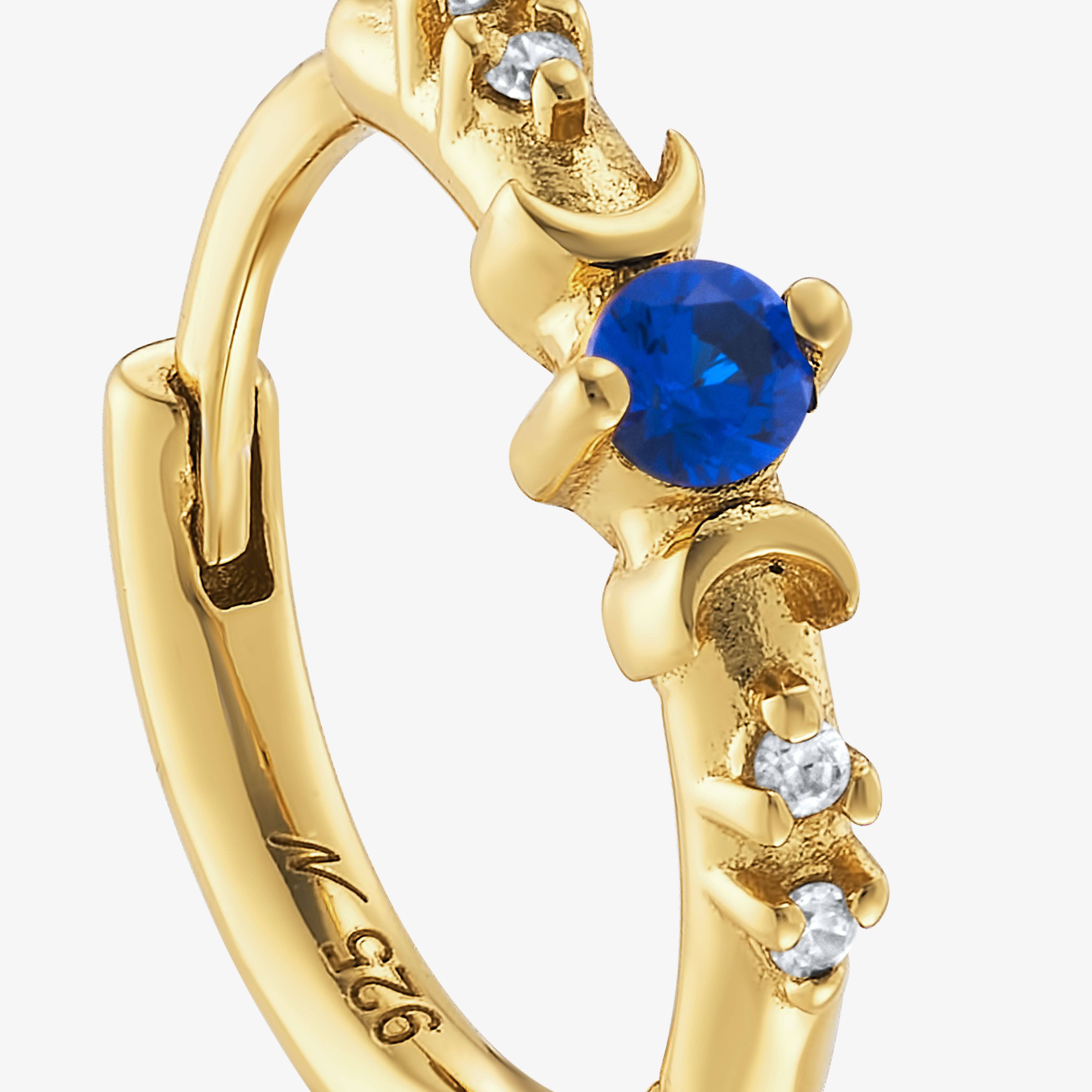 Nébuleuse Bijoux - Wholesale Huggie Earrings - Elena Night Blue3