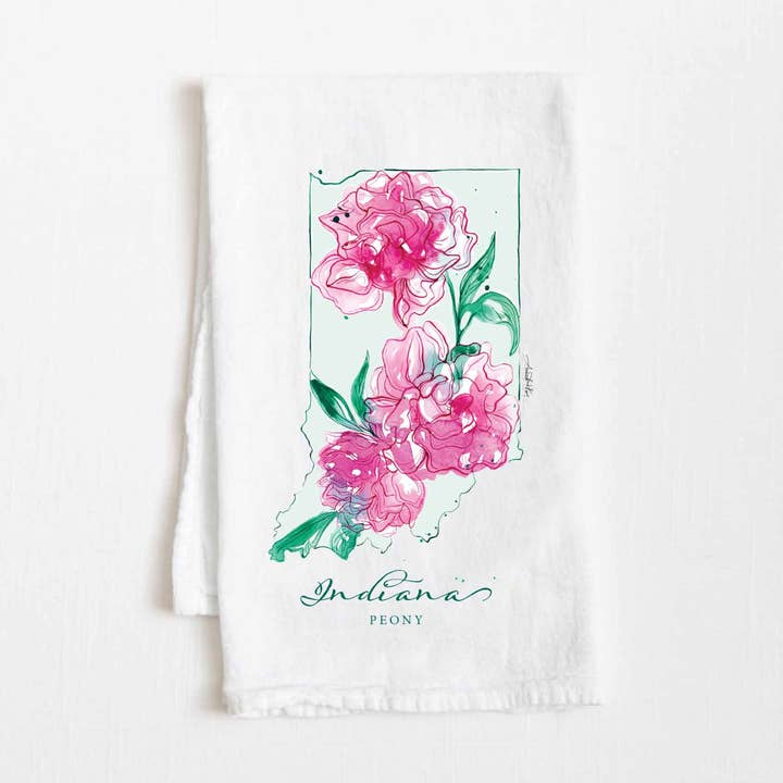 Indiana Flour Sack Tea Towel for wholesale by Amanda Klein Co.