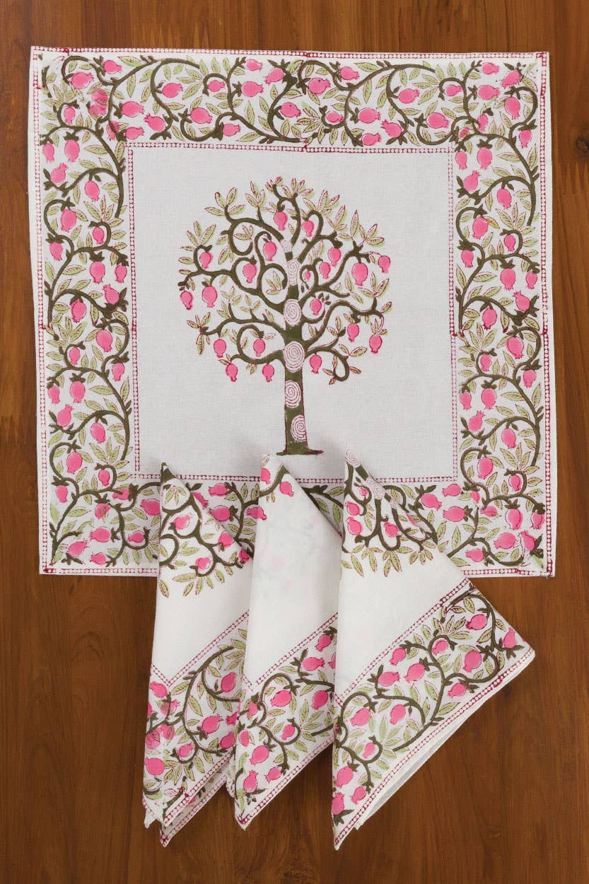 Sevya Handmade - Wholesale Dinner & Cloth Napkin - Blooming Tree Napkin Set  0