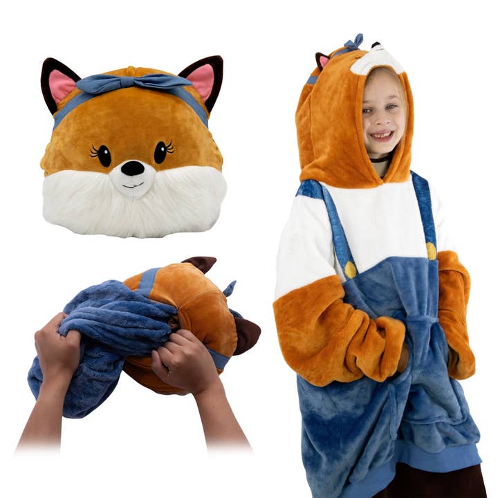 Fiona Fox Kids Snugible | Blanket Hoodie & Pillow for wholesale by OrangeOnions