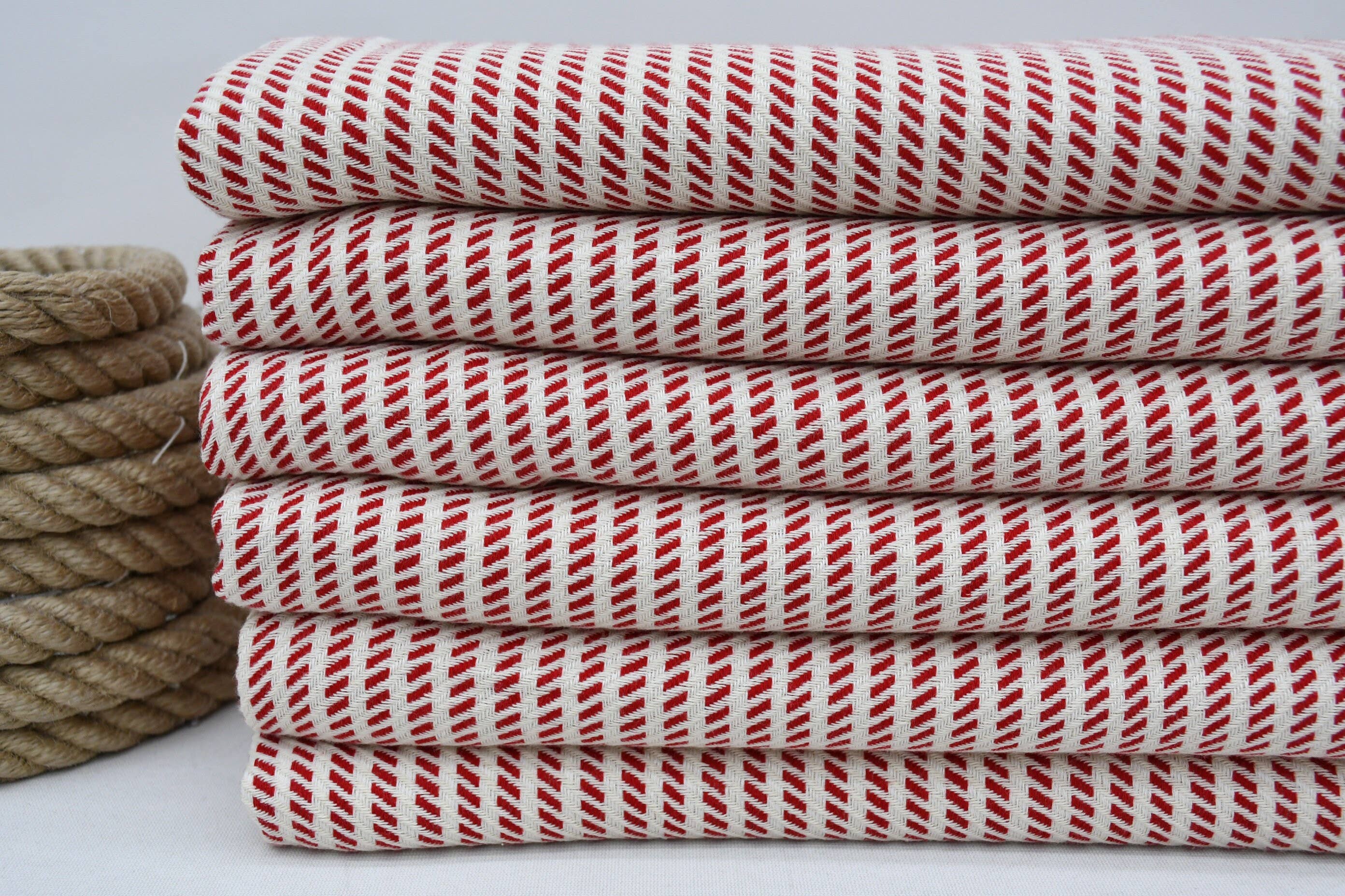 Organic Turkish Towels - Wholesale Tea Towel - Turkish Hand Towel, Elegant Red Dish Towel2
