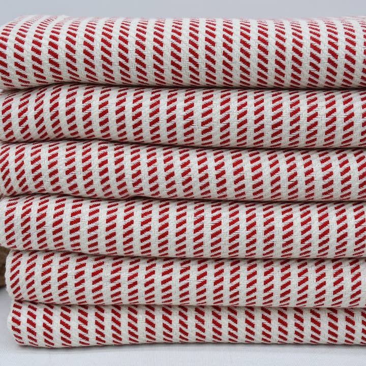 Organic Turkish Towels - Wholesale Tea Towel - Turkish Hand Towel, Elegant Red Dish Towel2