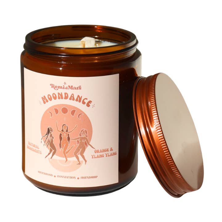 Moondance Candle ~ Orange & Ylang Ylang for wholesale by Remi & Mars