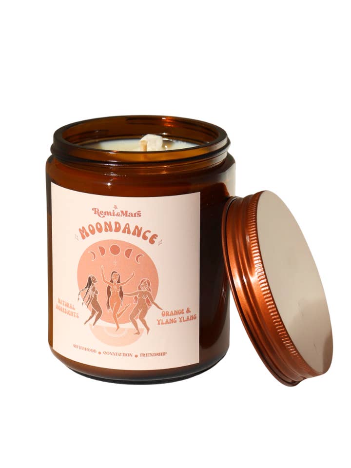 Moondance Candle ~ Orange & Ylang Ylang for wholesale by Remi & Mars