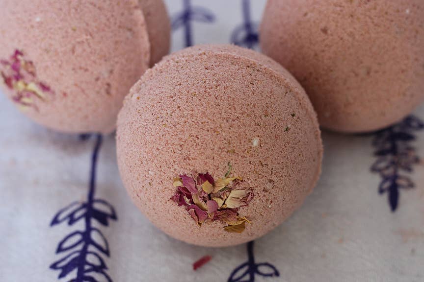 Red Cat Apothecary - Wholesale Bath Bomb/Fizz - Feel That Love Ritual Bath Bomb | Milk + Rose Luxury5