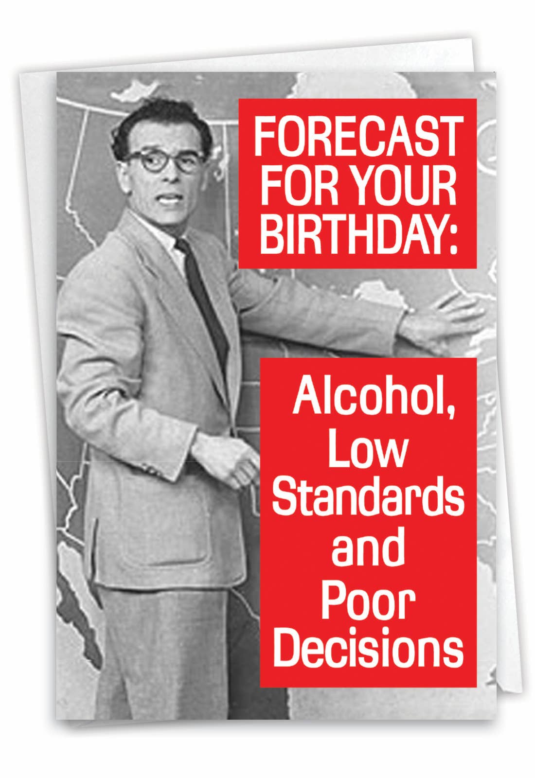 NobleWorks - Venta al por mayor Tarjetas de cumpleaños - Tarjeta de Cumpleaños - Pronóstico para esta noche4