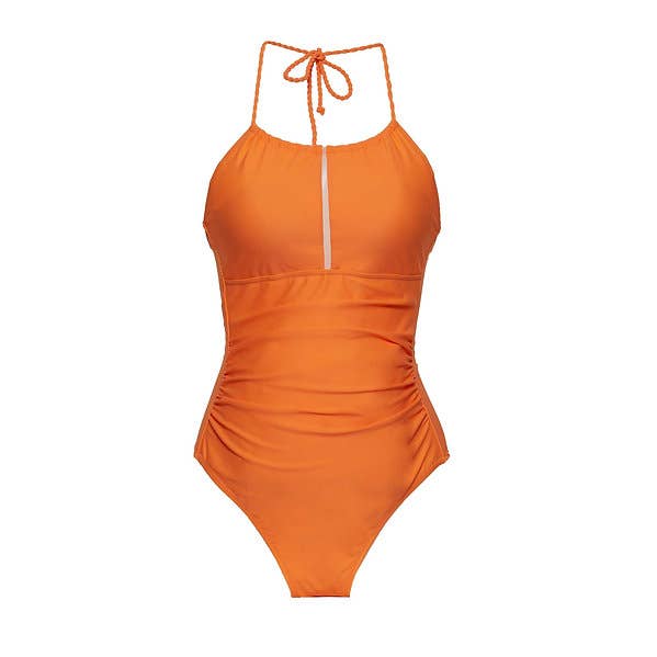 ANNABELLE in Calypso Orange for wholesale by Aurein swim
