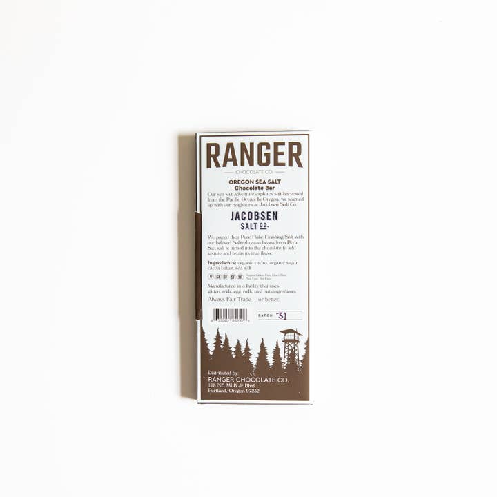 Ranger Chocolate Co. - Wholesale Chocolate Bar - Oregon Sea Salt Chocolate Bar1