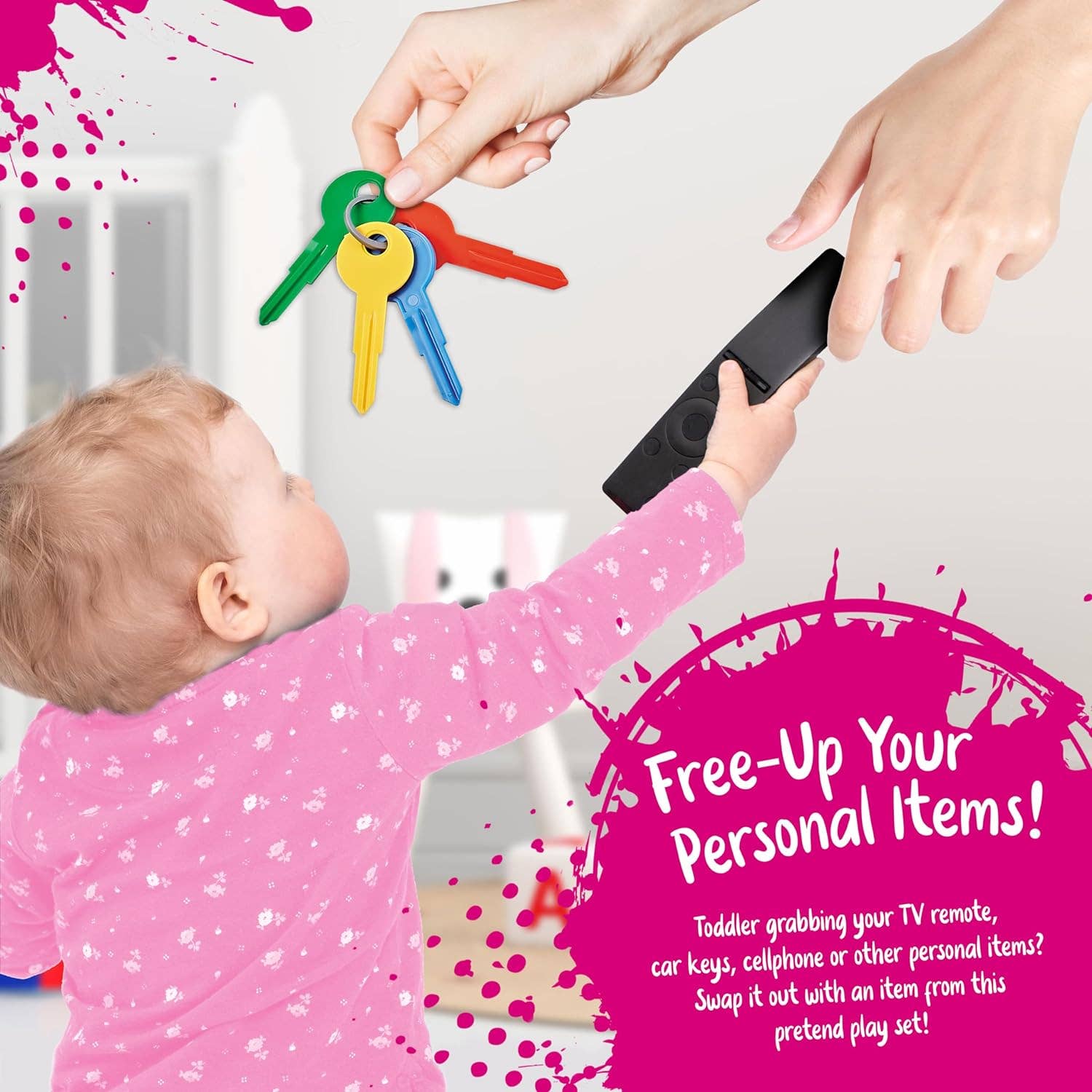 Stargo Brands Llc – Conjunto de brinquedos - Crianças por atacado – Meu primeiro conjunto de bolsa de brincar com dinheiro de mentira e acessórios para meninas10