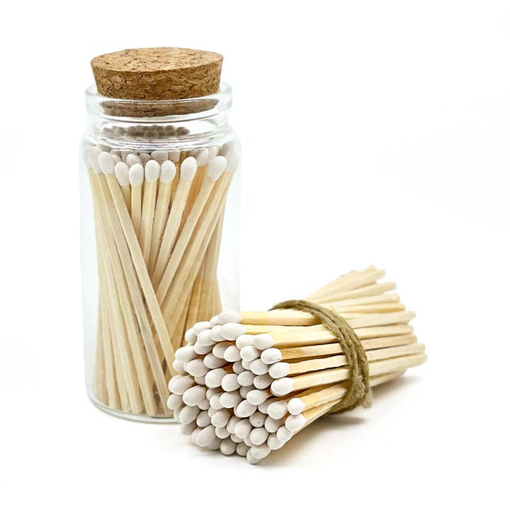 White Matches in Jar — Barattolo in vetro da 7,6 cm per la vendita all'ingrosso da parte di Chandler Studio