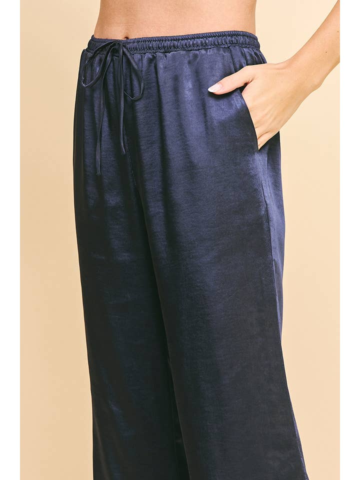 PINCH - Wholesale Pants - Women's - SATIN STRAIGHT PANTS - 5370B6