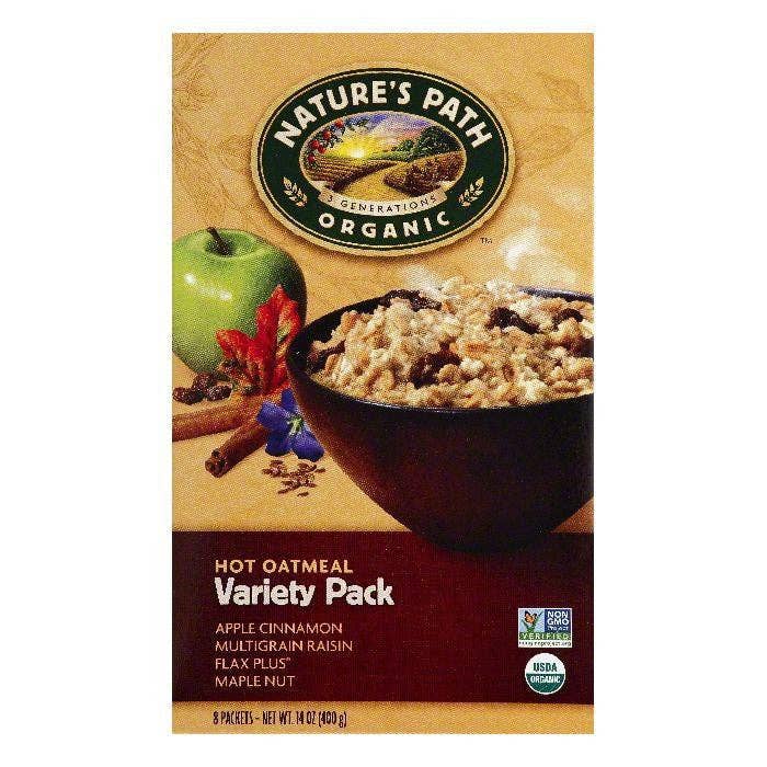 KeHE Distributors, LLC - Vente Boisson diététique en poudre - Pack varié de flocons d'avoine chauds Natures Path, 8 unités