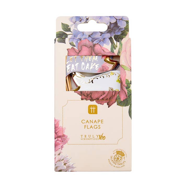 Banderas de comida en forma de palitos de cóctel para fiestas, paquete de 24 | para venta al por mayor de Talking Tables EU