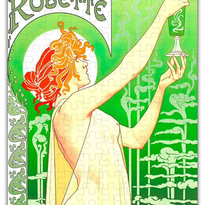 Absinthe by Alphonse Mucha Puzzle - 160PCS for wholesale by Green Tree Jewelry