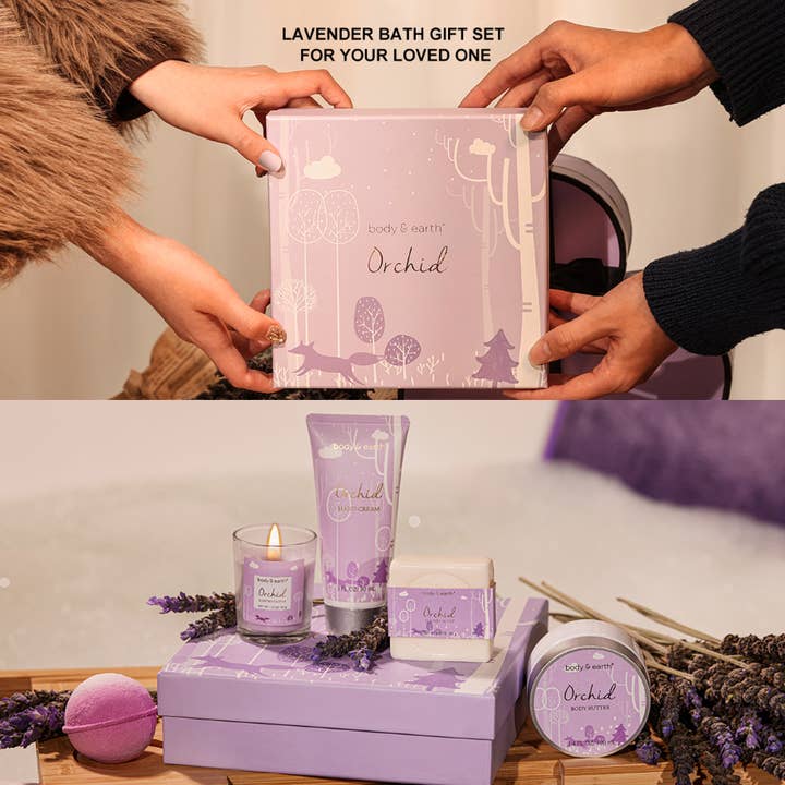Body & Earth - Wholesale Set met bad- en lichaamsproducten - Body & Earth - Verwenpakket Orchidee2