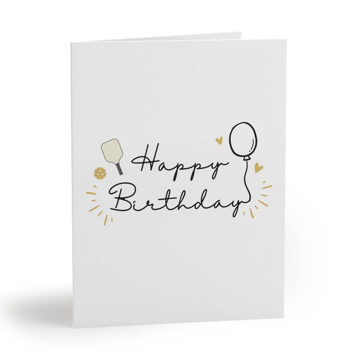 Happy Birthday May The Net Cords Be In Your Favor Pickleball Greeting Card for wholesale by Pickle & Paper