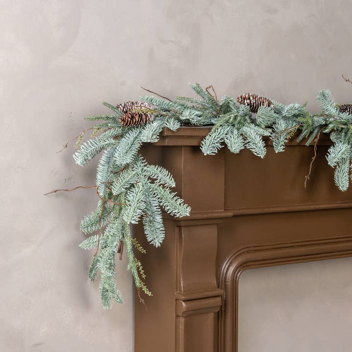 6' ICY HEMLOCK & PINE GARLAND for wholesale by Ragon House
