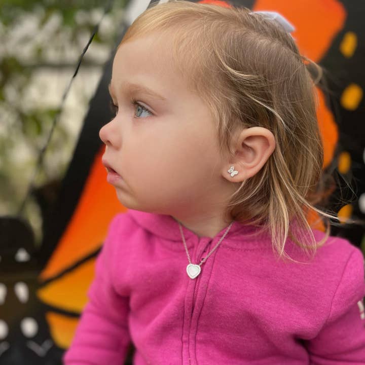 Cherished Moments - Wholesale Kids Necklace - Kids - Girls Sterling Silver Mother of Pearl Heart Valentine Gift4