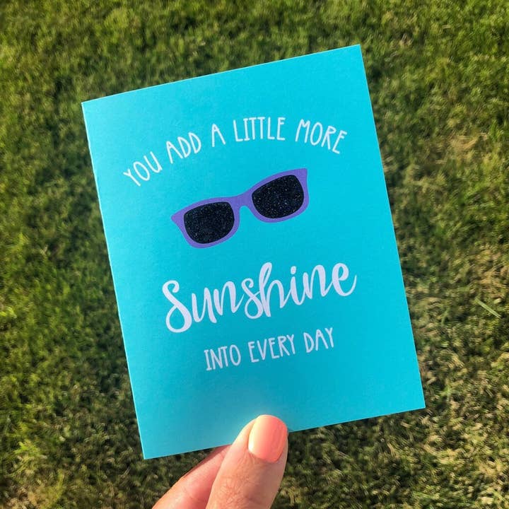 Sjov tænker på dig lykønskningskort, opmuntring kort til ven for engroshandel hos Personal Paper Hugs