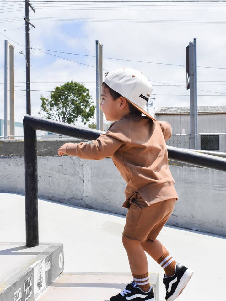 Rad Toddler Co. - Wholesale Shorts - Kids - ORGANIC COTTON SHORTIES - ALMOND1