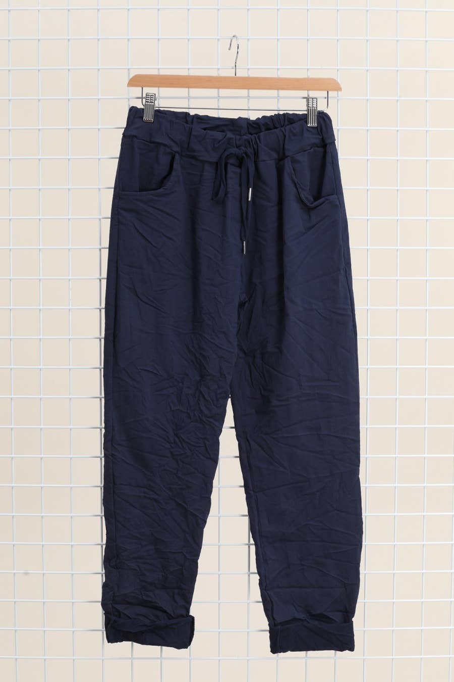 LINEN & COTTON HOUSE – wholesale Pants – Women's – 77312 WRINKLED PANTS WITH LARGE POCKETS43