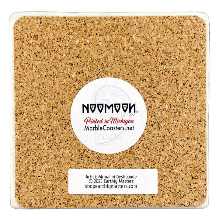 Noomoon - Wholesale Coasters - Walleye Fish with Pine Trees Custom Namedrop Stone Coaster2
