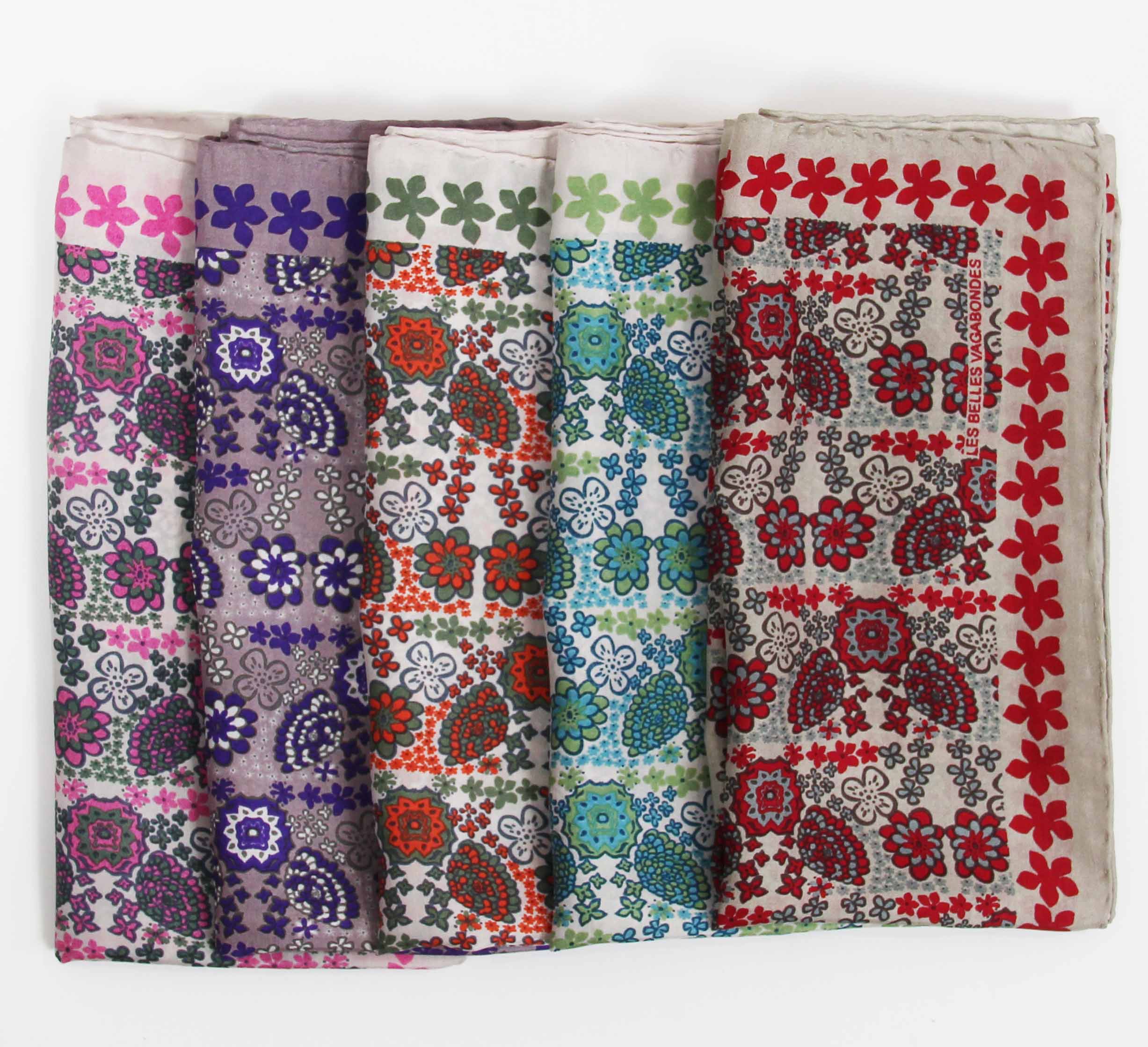 Les Belles Vagabondes – Großhandel Kopftuch – Damen – Mini Karibik Fuchsia4